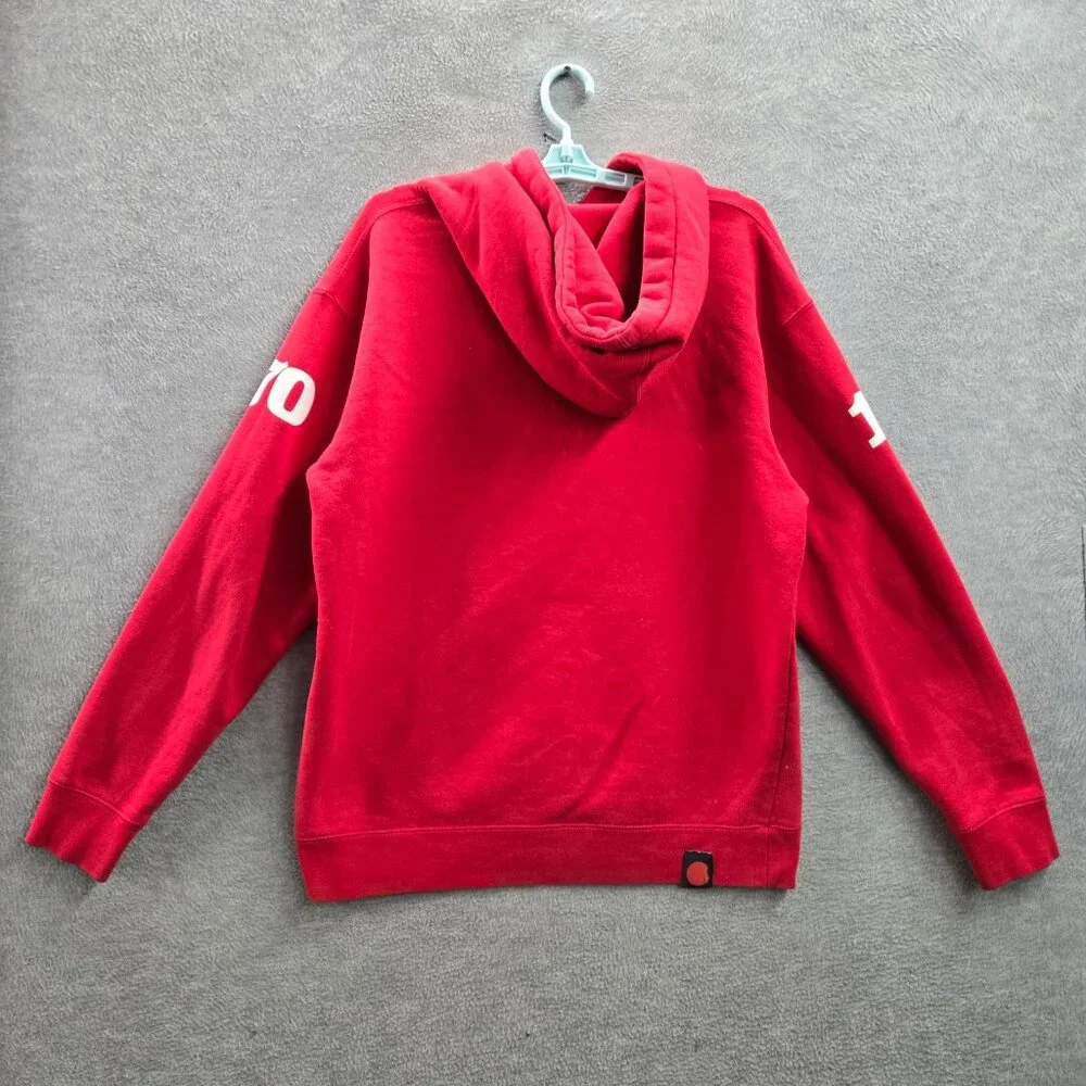Cookies Men Hoodie S Red Andre Hicks Silky Slim‎ Logo Graphic Print Long Sleeve